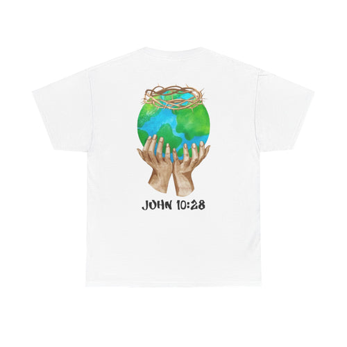 Saved the World (White-Blue) Tee