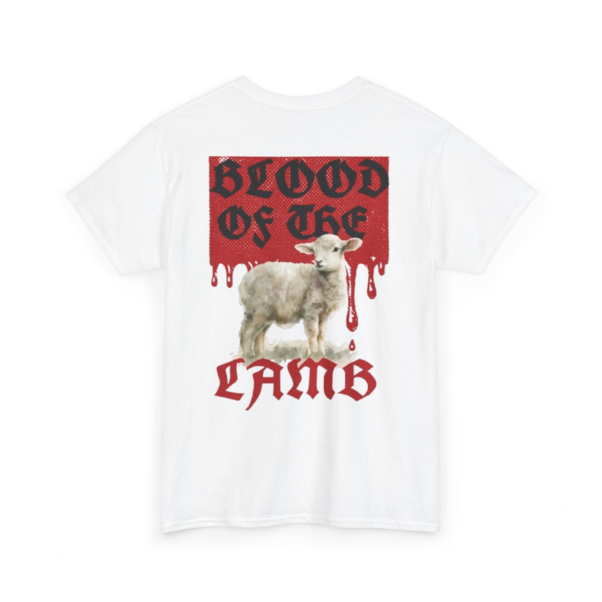 Blood of the Lamb (White-Red) Tee