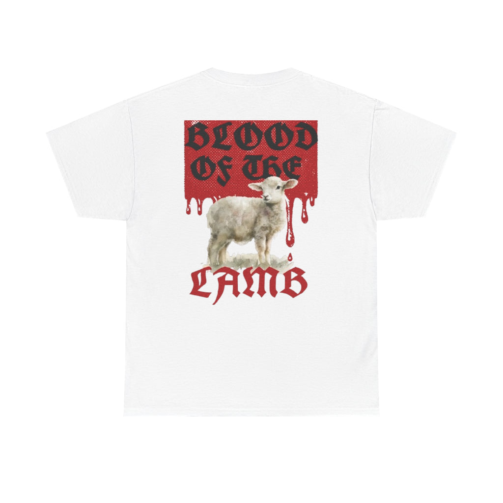 Blood of the Lamb (White-Red) Tee