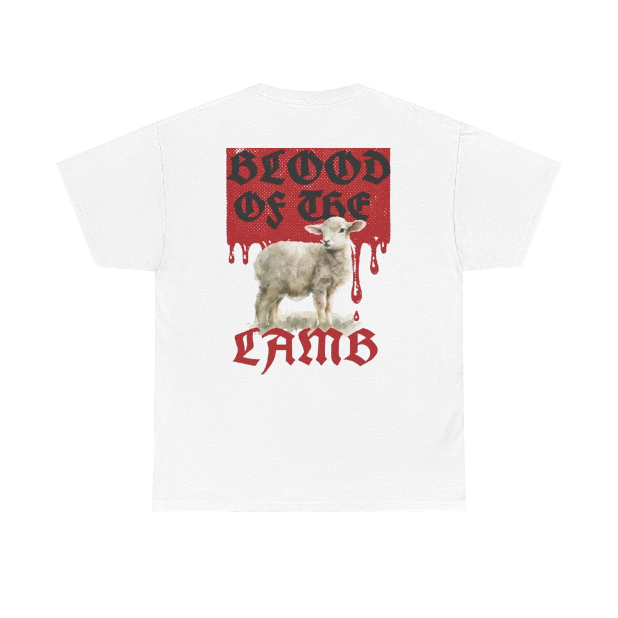 Blood of the Lamb (White-Red) Tee