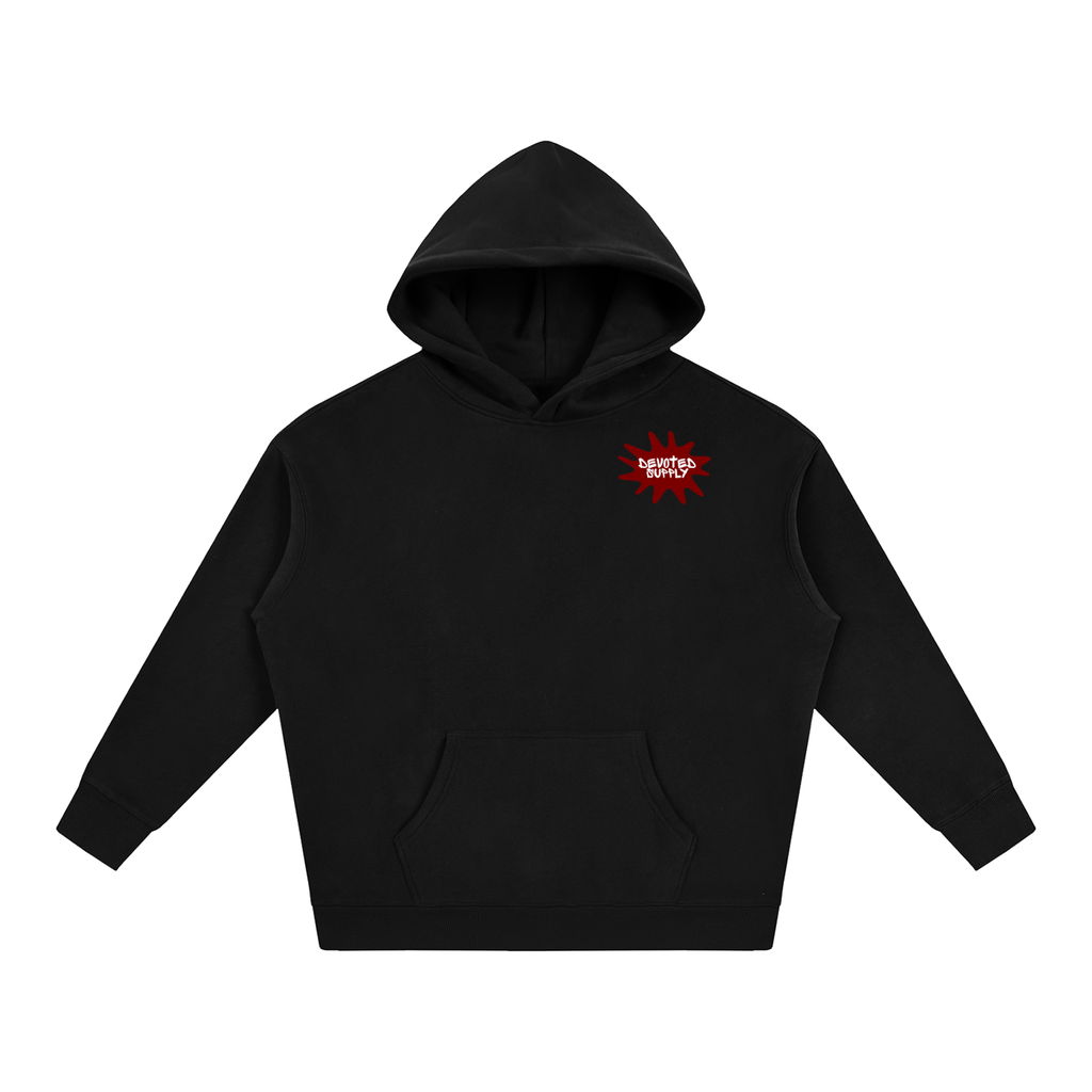 Child of God Baggy Hoodie (BLACK AND RED)