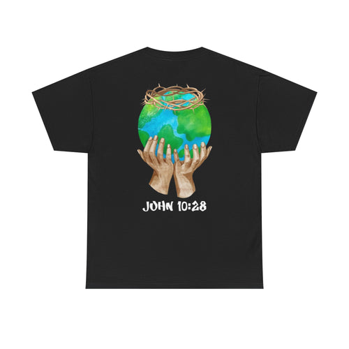 Saved the World (Black-Blue) Tee